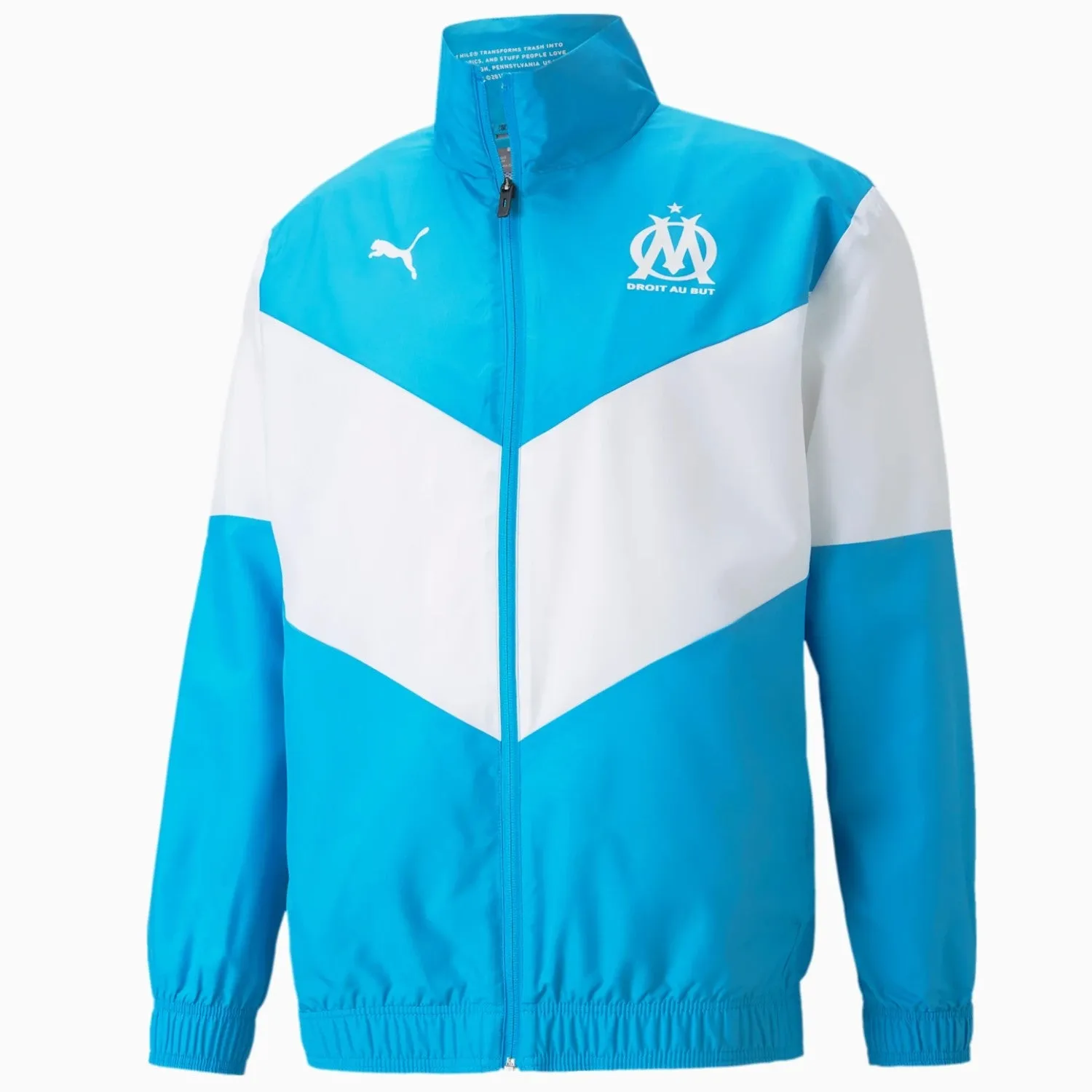 Olympique Marseille presentation Soccer tracksuit 2021/22 - Puma