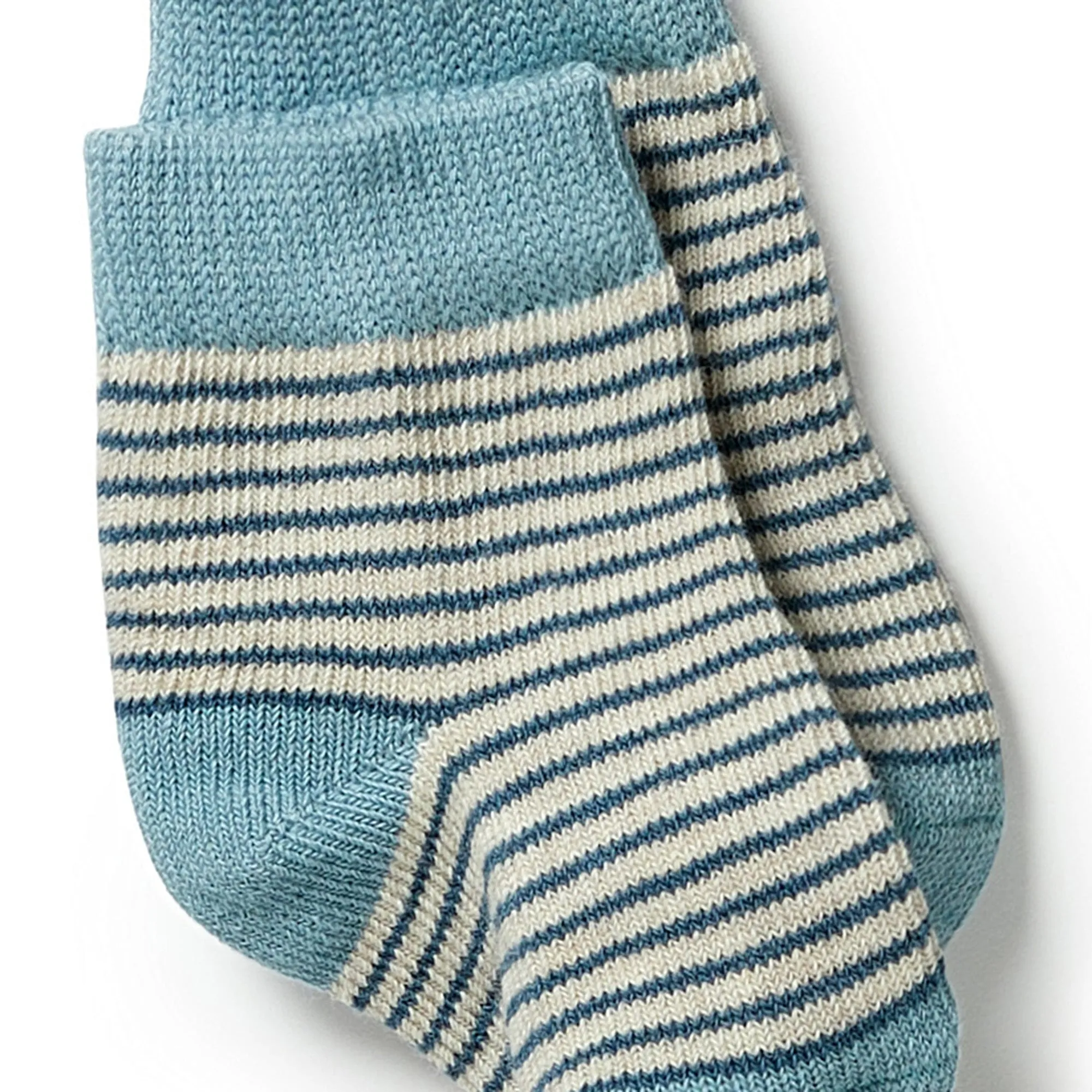 Organic 3 Pack Baby Socks - Bluestone / Sterling / Oatmeal