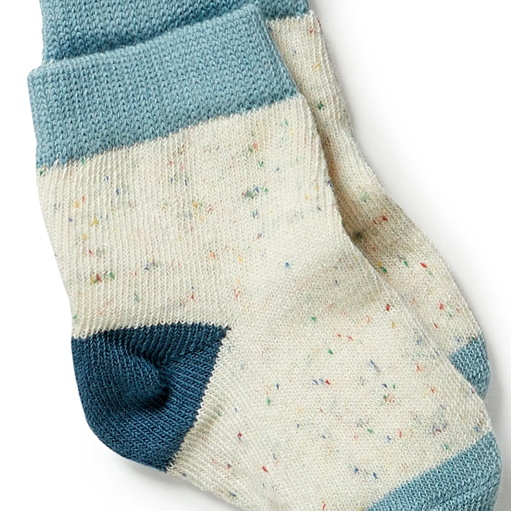 Organic 3 Pack Baby Socks - Bluestone / Sterling / Oatmeal