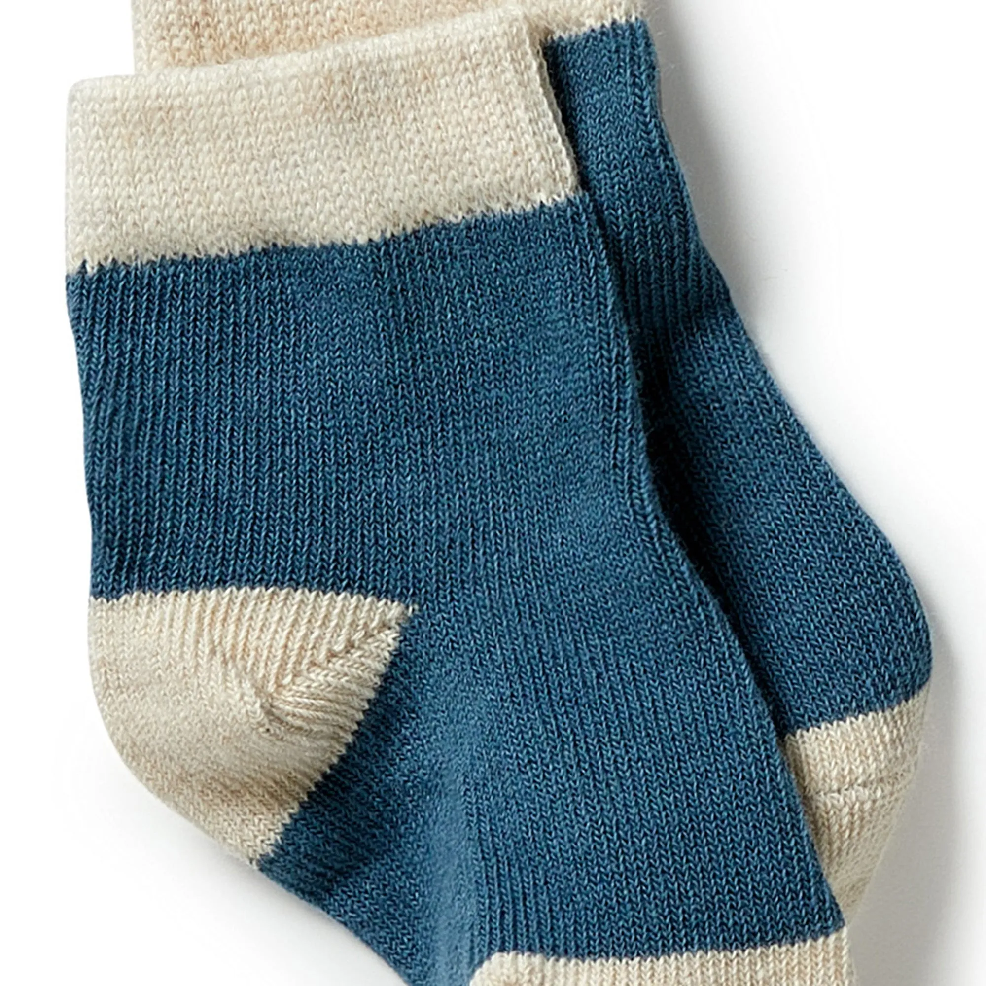 Organic 3 Pack Baby Socks - Bluestone / Sterling / Oatmeal