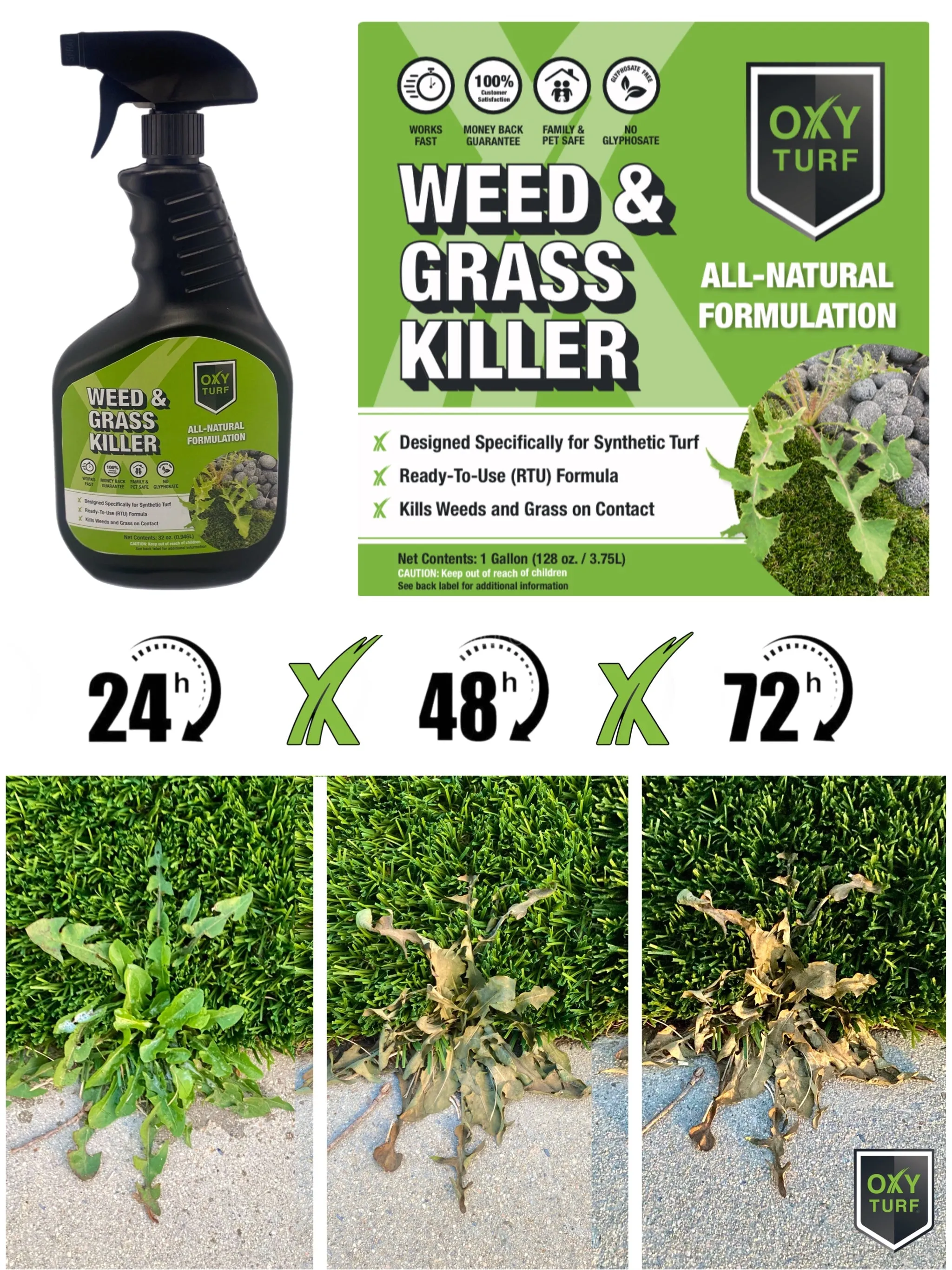 OxyTurf X - Weed & Grass Killer 32-oz. Trigger Sprayer