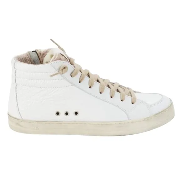 P448 Skate Medusa White Leather High Top Sneakers New in Box
