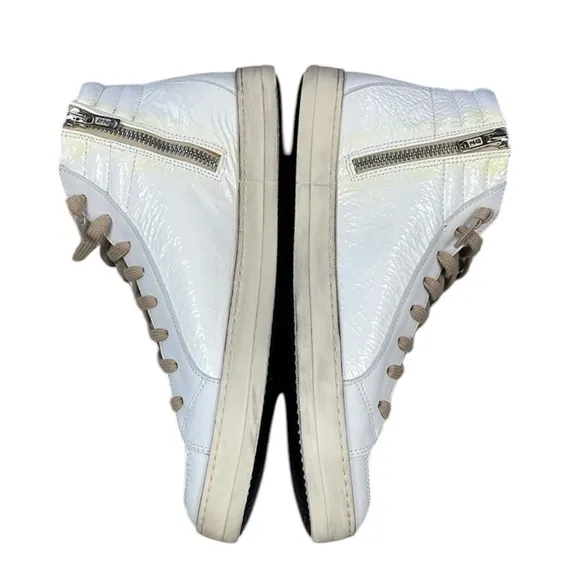 P448 Skate Medusa White Leather High Top Sneakers New in Box