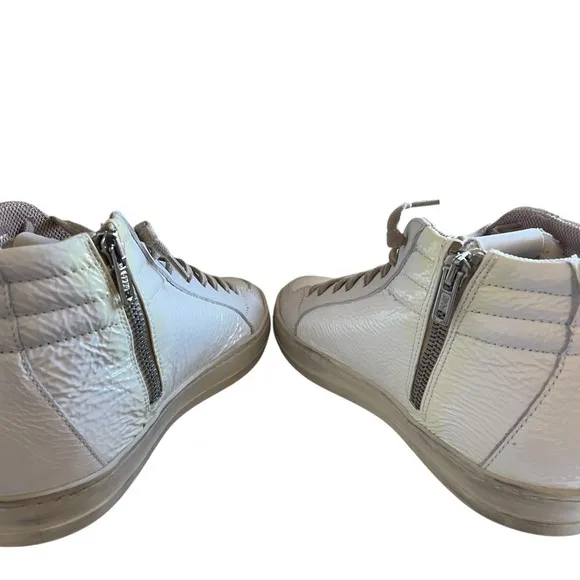 P448 Skate Medusa White Leather High Top Sneakers New in Box