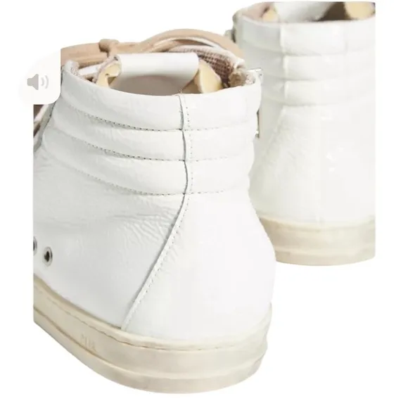 P448 Skate Medusa White Leather High Top Sneakers New in Box