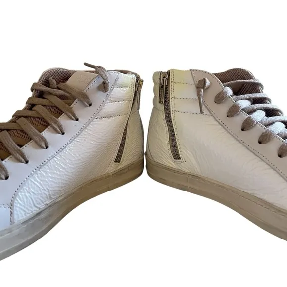 P448 Skate Medusa White Leather High Top Sneakers New in Box
