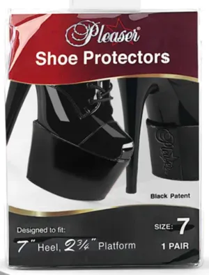 Pleaser Shoe Protectors 7" Black Patent