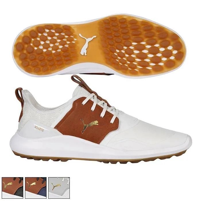 PUMA IGNITE NXT Crafted Golf Shoes 9.0 Peacoat/Leather Brown (192437-0