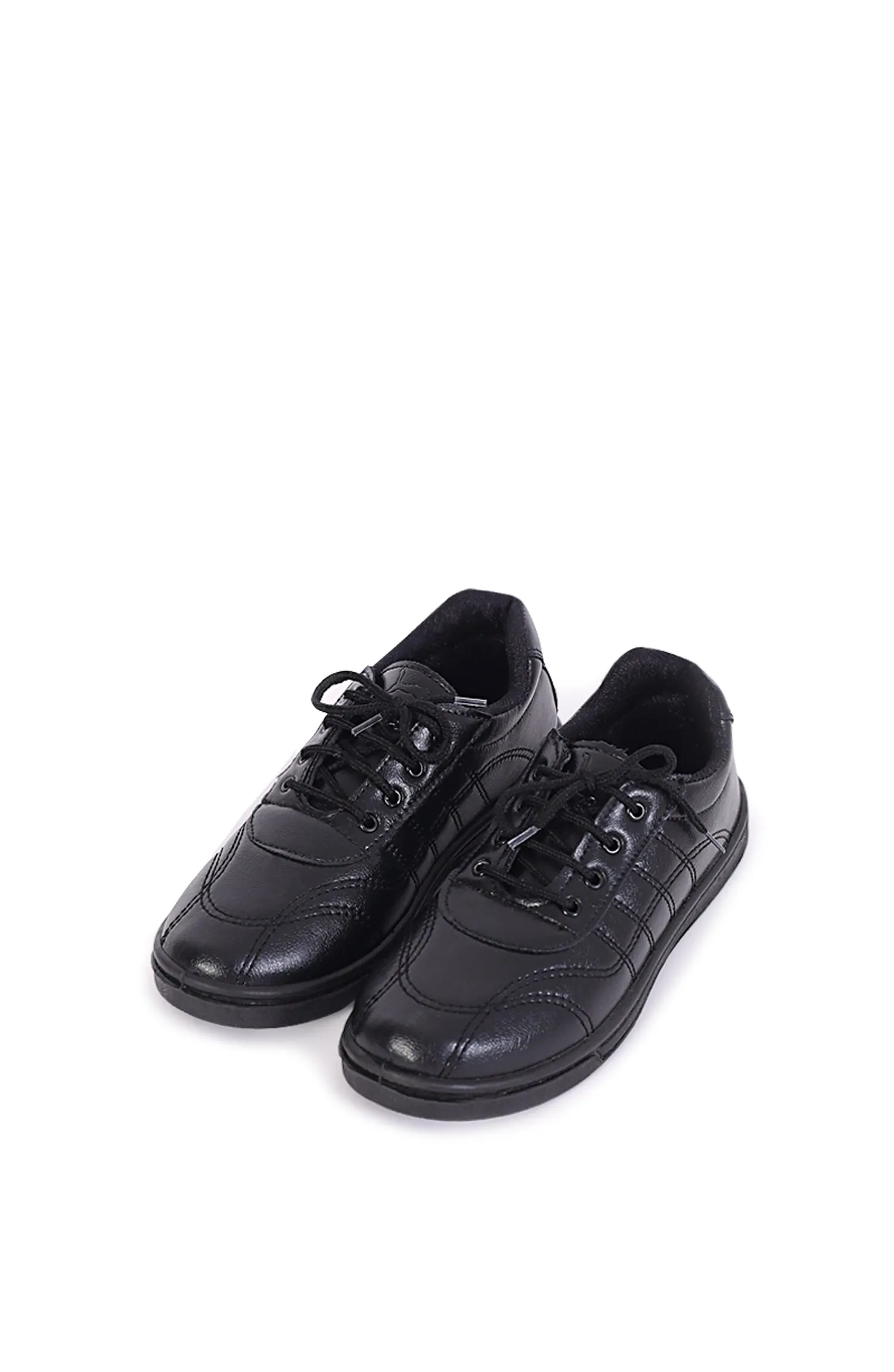 PVC Sole Synthetic Leather School Shoes For Boys