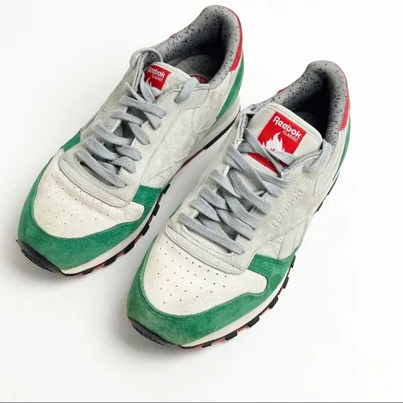 REEBOK x HANON Classic Leather 3 Castles Tennis Shoes Sneakers, Size 8