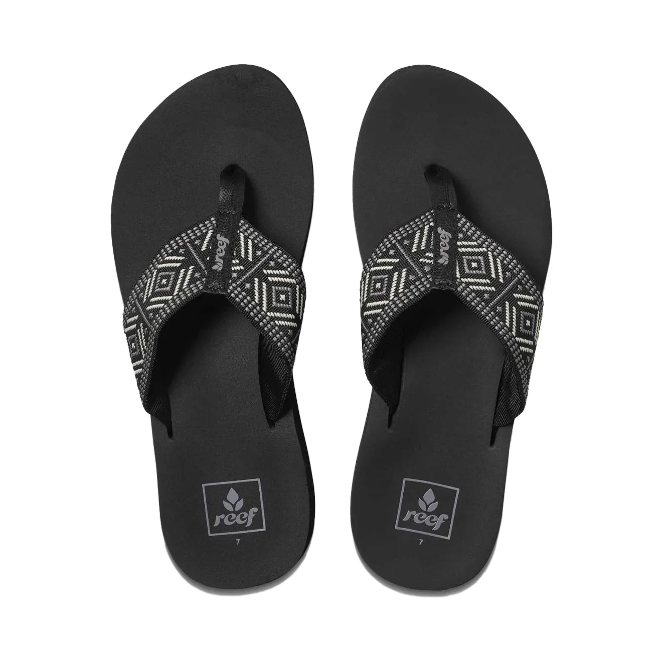 Reef Spring woven Black White Ladies