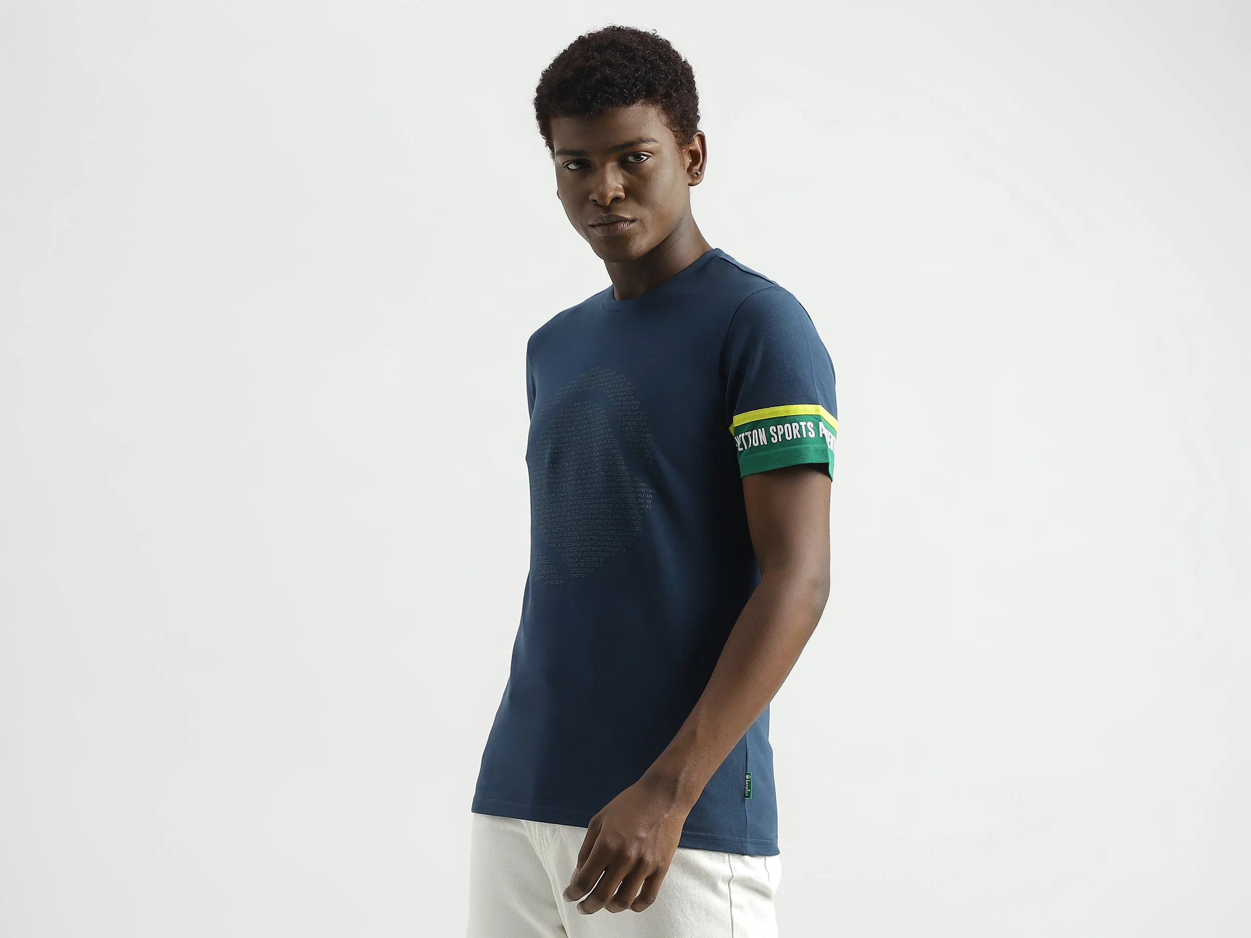 Regular-Fit Round Neck Solid T-Shirt