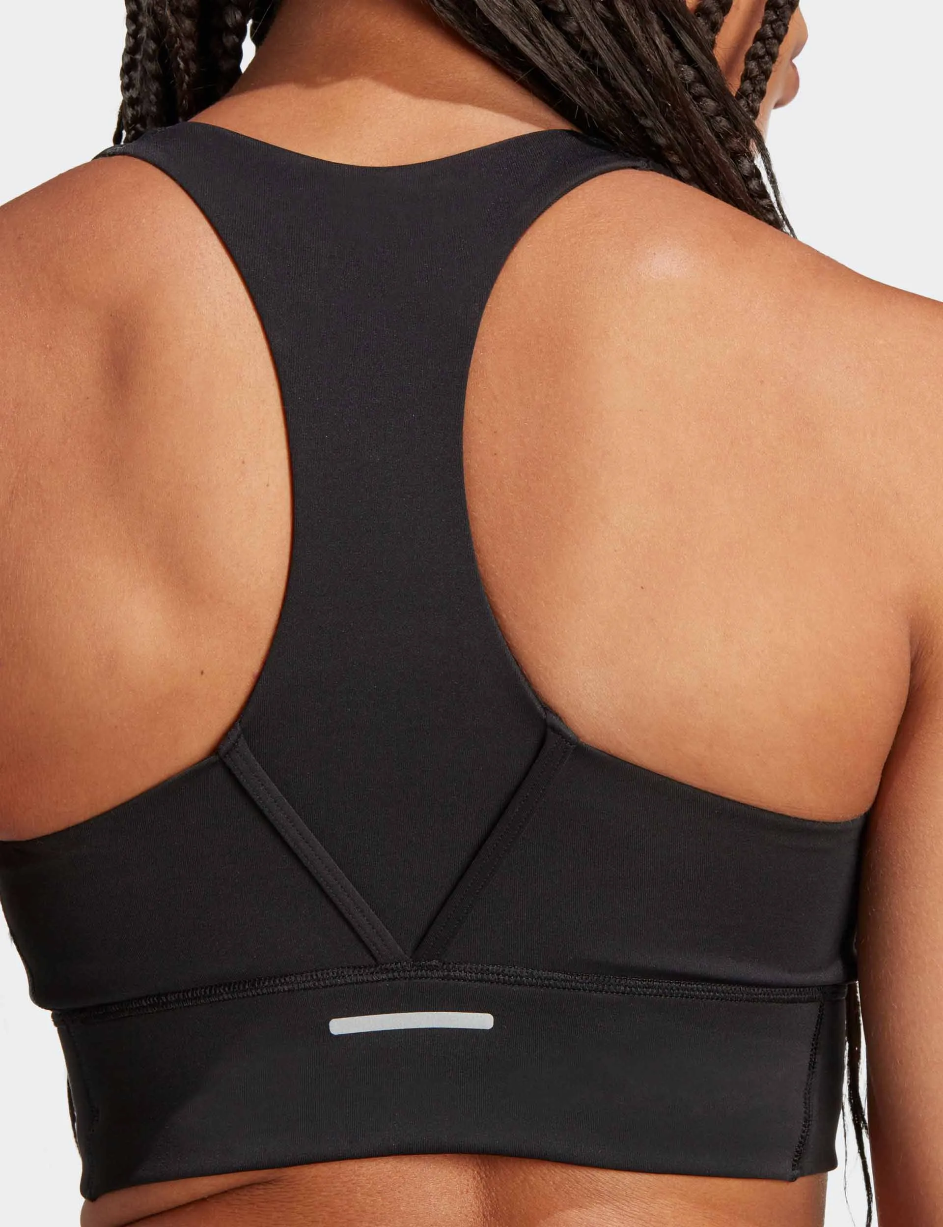Run Pocket Medium-Support Bra - Black