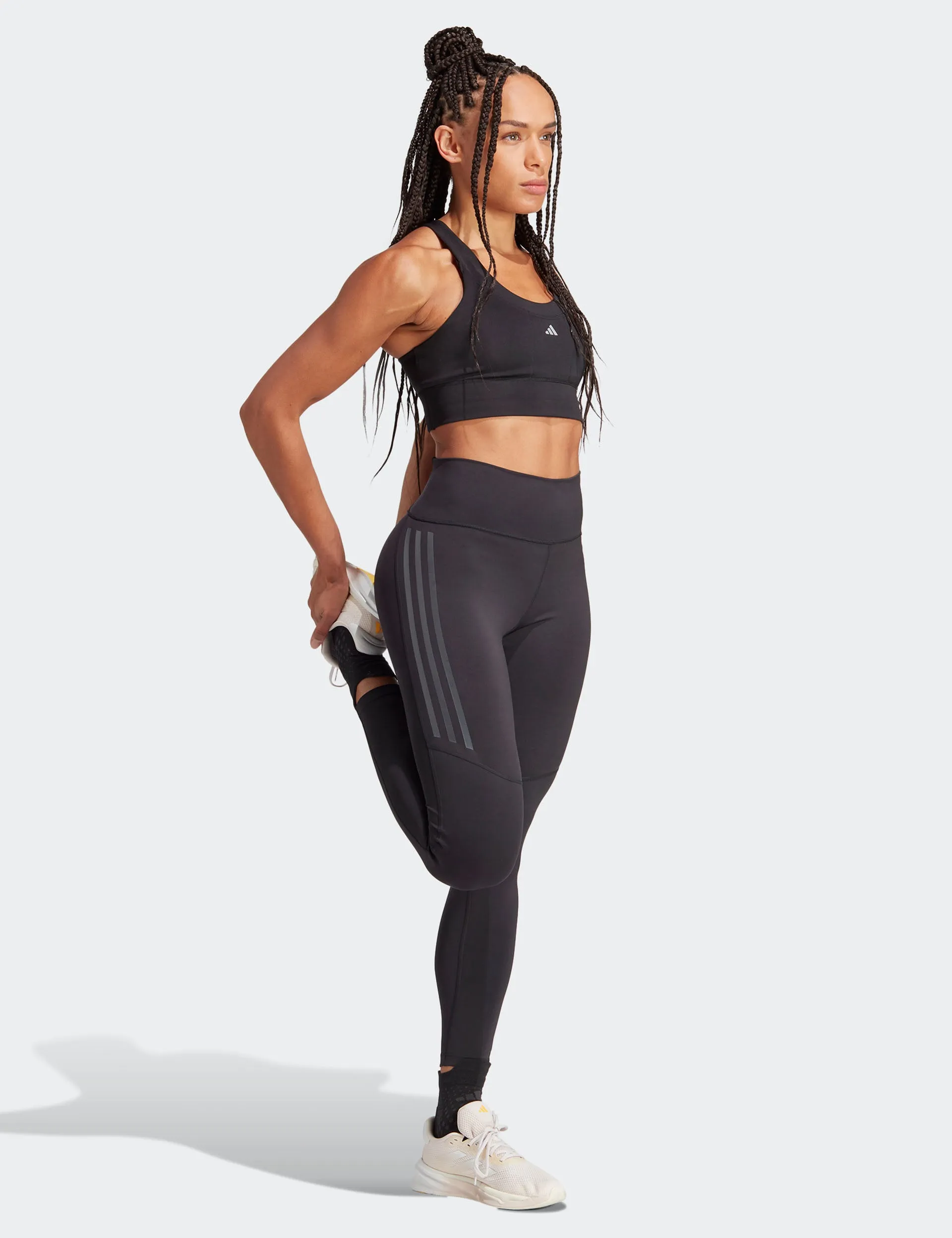 Run Pocket Medium-Support Bra - Black