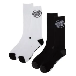 SANTA CRUZ Opus Strip Crew Socks (2 Pack)