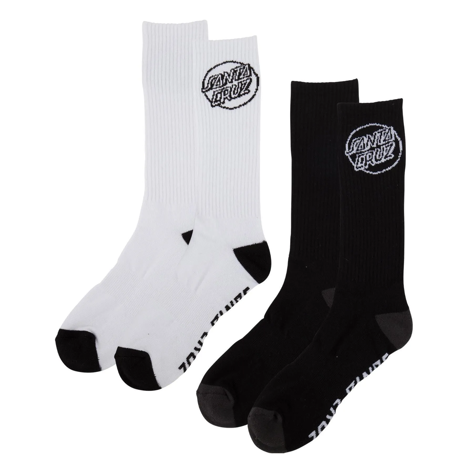 SANTA CRUZ Opus Strip Crew Socks (2 Pack)