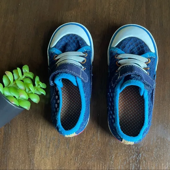 See Kai Run Blue  Saylor Shoes Size 10