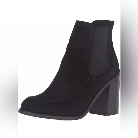 Shellys London Women's Ashley Black Suede ChelseaBootie Shoes Size 40 or US 9.5