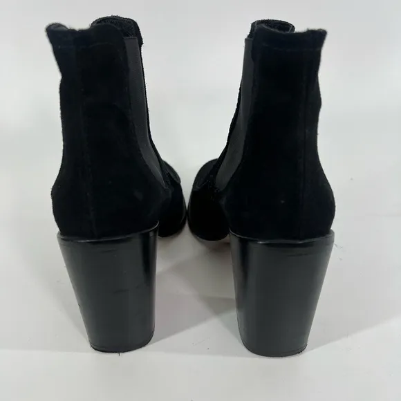 Shellys London Women's Ashley Black Suede ChelseaBootie Shoes Size 40 or US 9.5