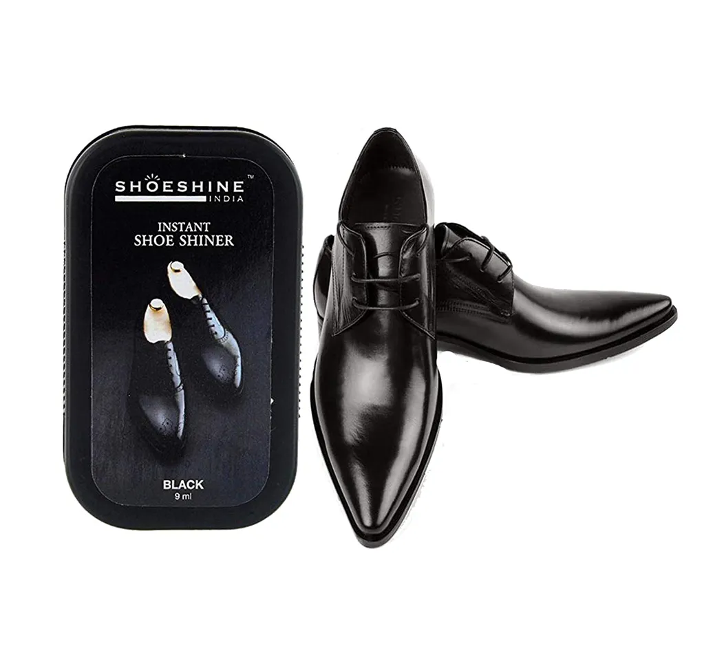 SHOESHINE shoe shiner 2 Neutral   1 Black (Pack of 3) - instant shoe shine sponge