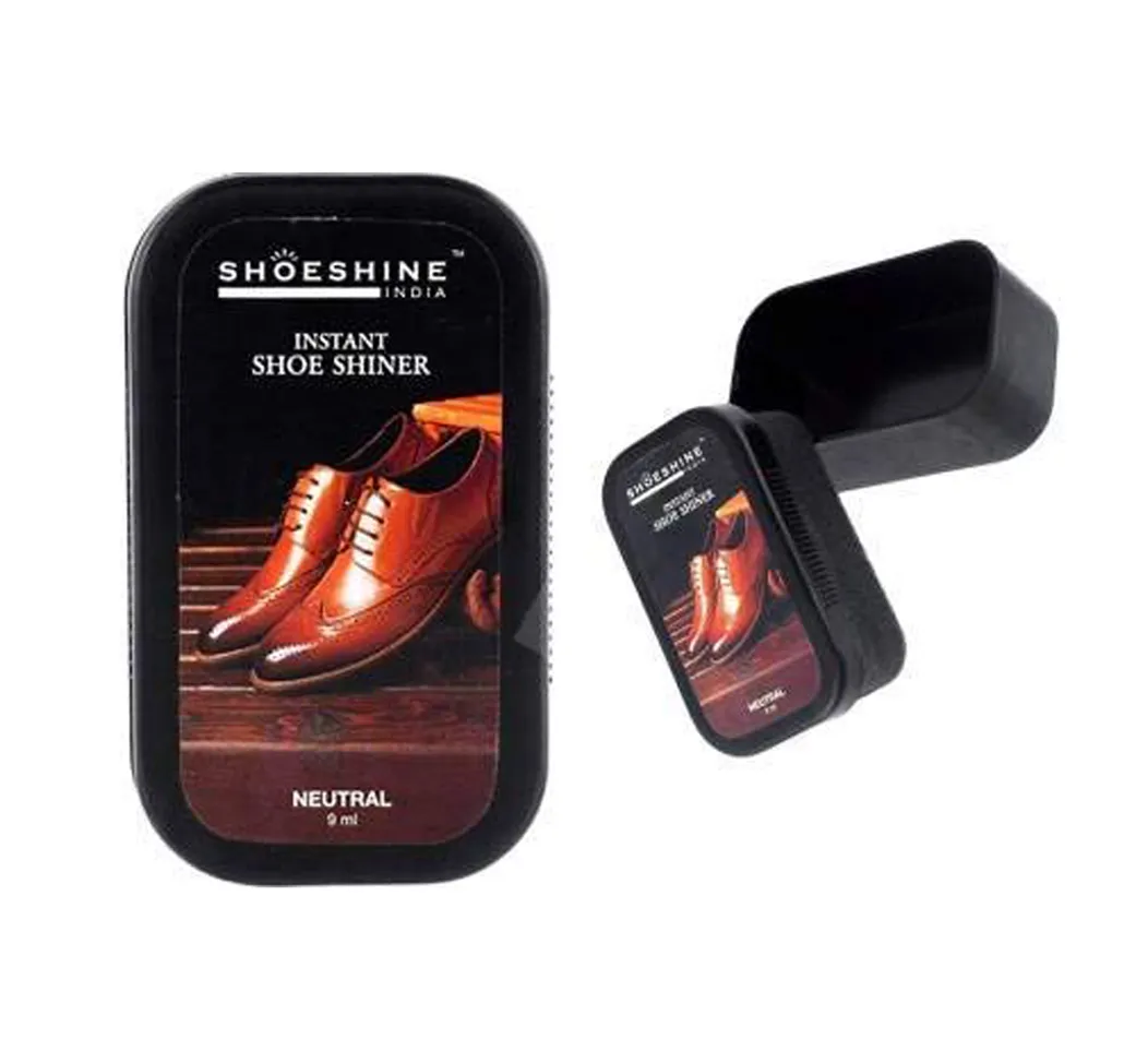 SHOESHINE shoe shiner Neutral (Pack of 2) - instant shoe shine sponge