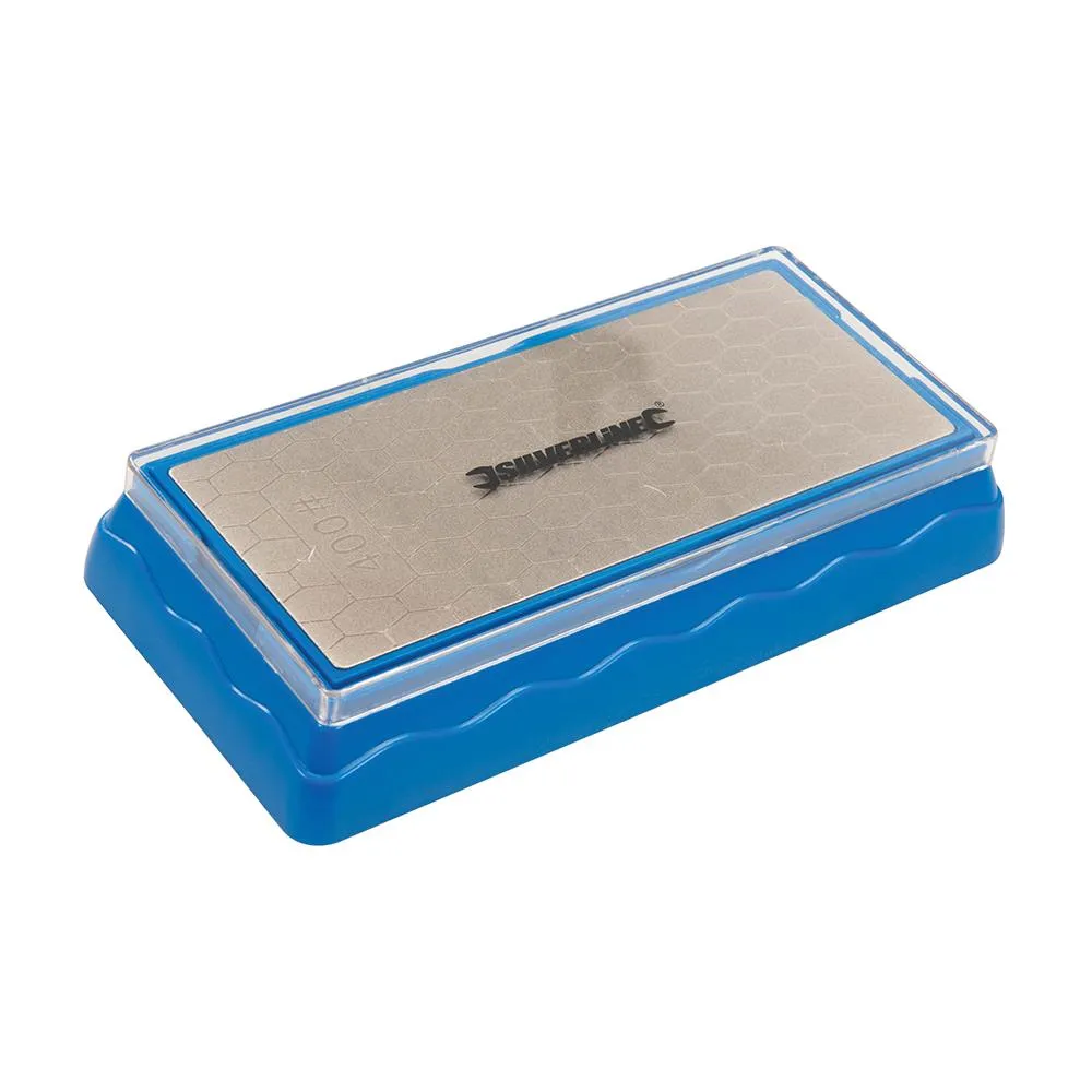 Silverline Double-Sided Diamond Bench Stone 400 / 1000 Grit 285829