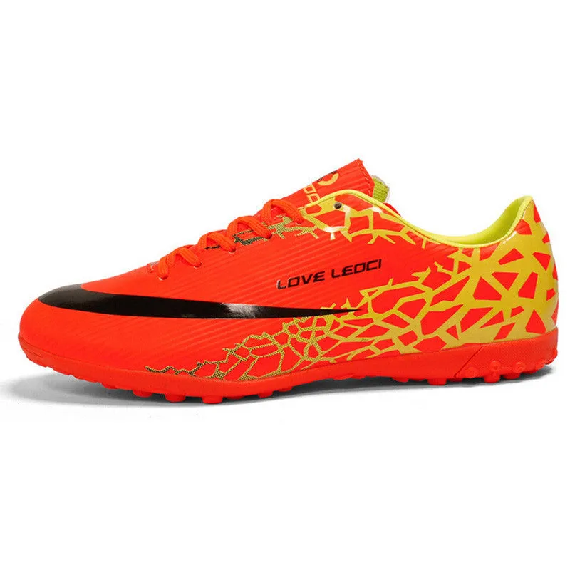 Size 33-44 Men Boy Kids Soccer Cleats Turf Football Soccer Shoes TF Hard Court Sneakers Trainers football boots S53