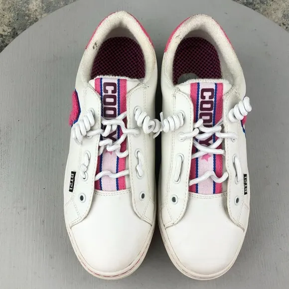 Skechers BT21 Women's Size 7 White Pink Cooky BTS Jungkook Sneakers 155290