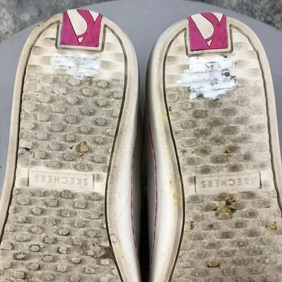 Skechers BT21 Women's Size 7 White Pink Cooky BTS Jungkook Sneakers 155290