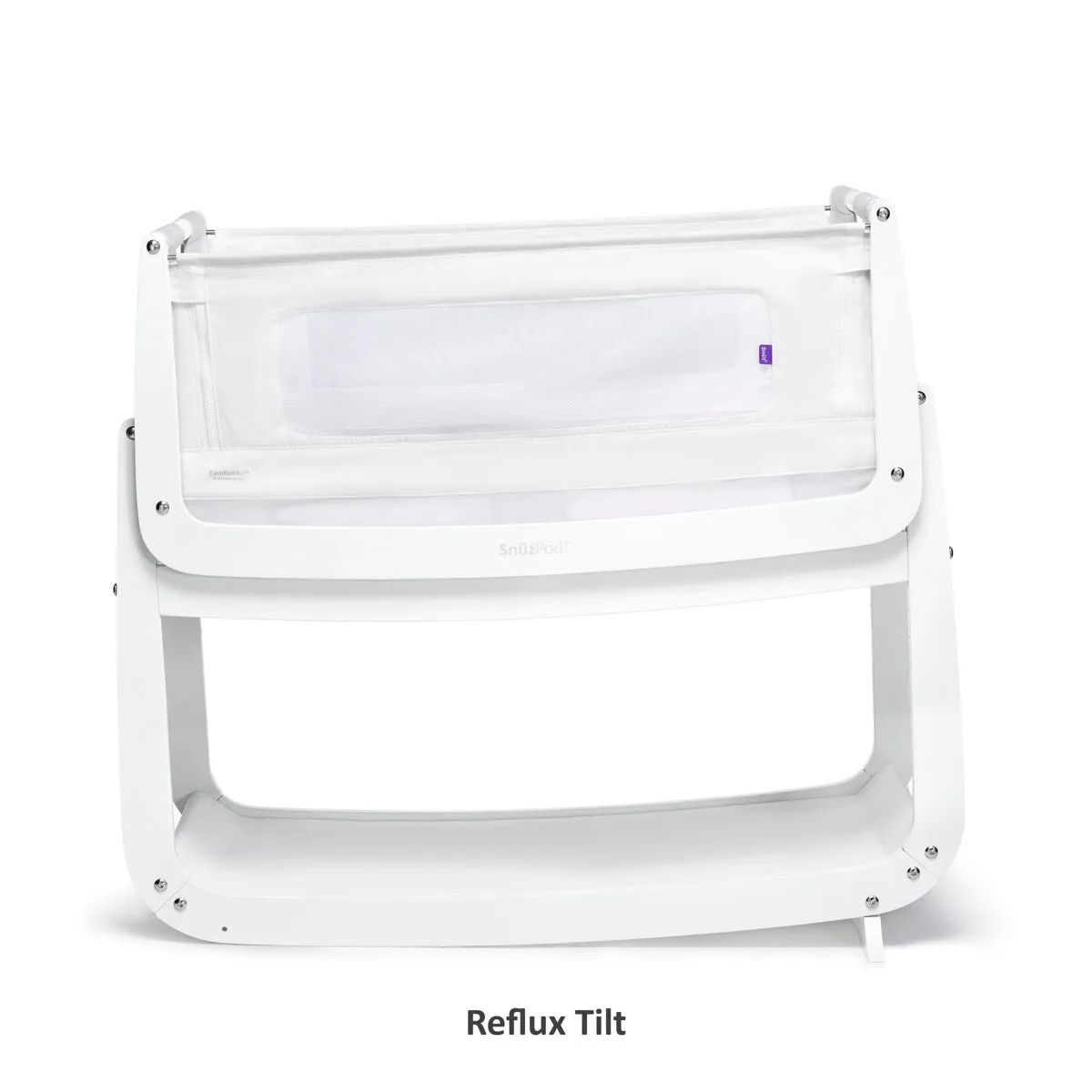 SnuzPod 4 Bedside Crib - White