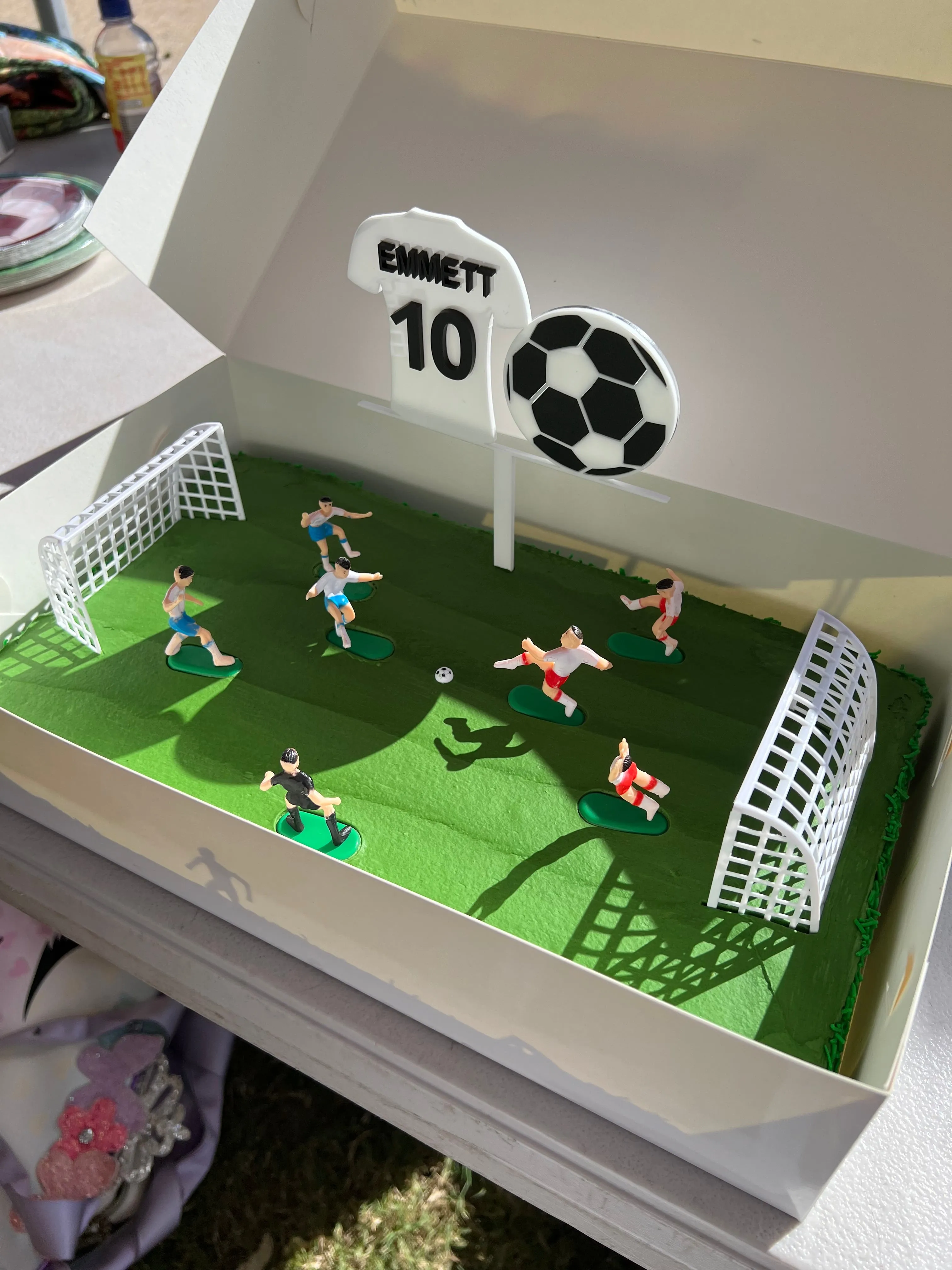 Soccer Jersey & Ball - Cake Topper