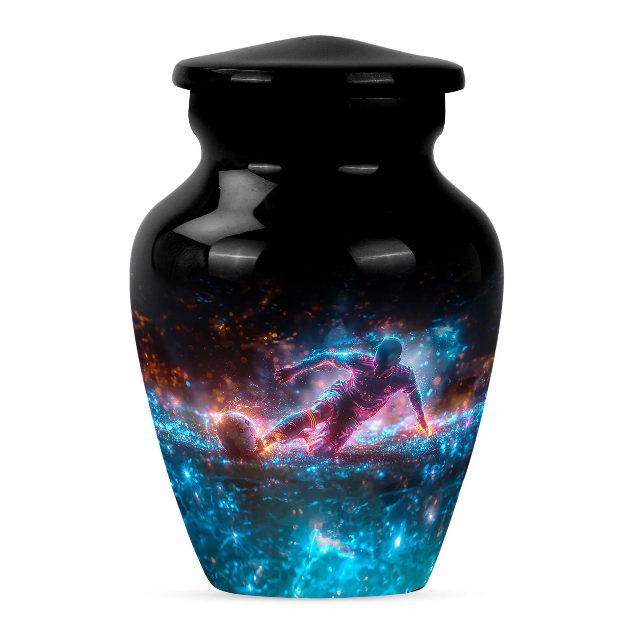 Soccer Keepsake For Ashes Large Funeral, Ashes Urn For Ashes