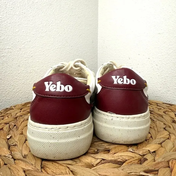 Soludos YEBO Shoes VEGAN WOMEN SNEAKERS WHITE and WINE