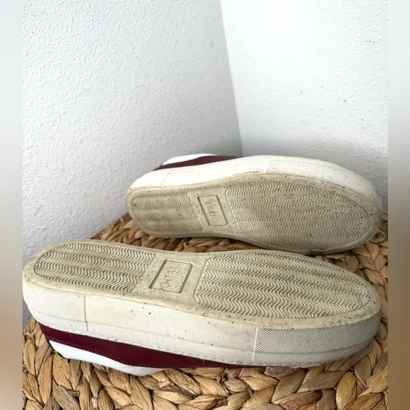 Soludos YEBO Shoes VEGAN WOMEN SNEAKERS WHITE and WINE