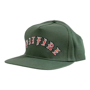 Spitfire - Old E Arch Snapback Olive/Red