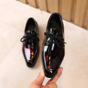 Spring Autumn New Kids Shoes for Girls Dresses Shoes Low Heel Student Pointed Shoes