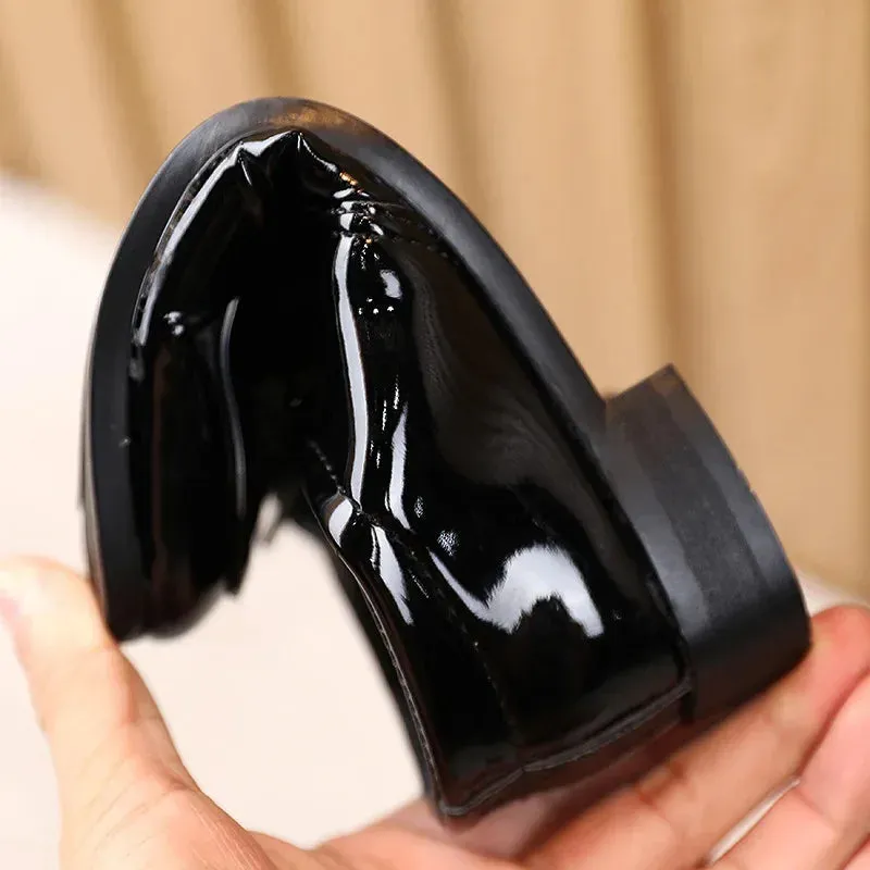 Spring Autumn New Kids Shoes for Girls Dresses Shoes Low Heel Student Pointed Shoes
