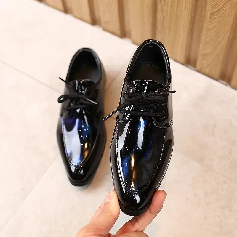 Spring Autumn New Kids Shoes for Girls Dresses Shoes Low Heel Student Pointed Shoes