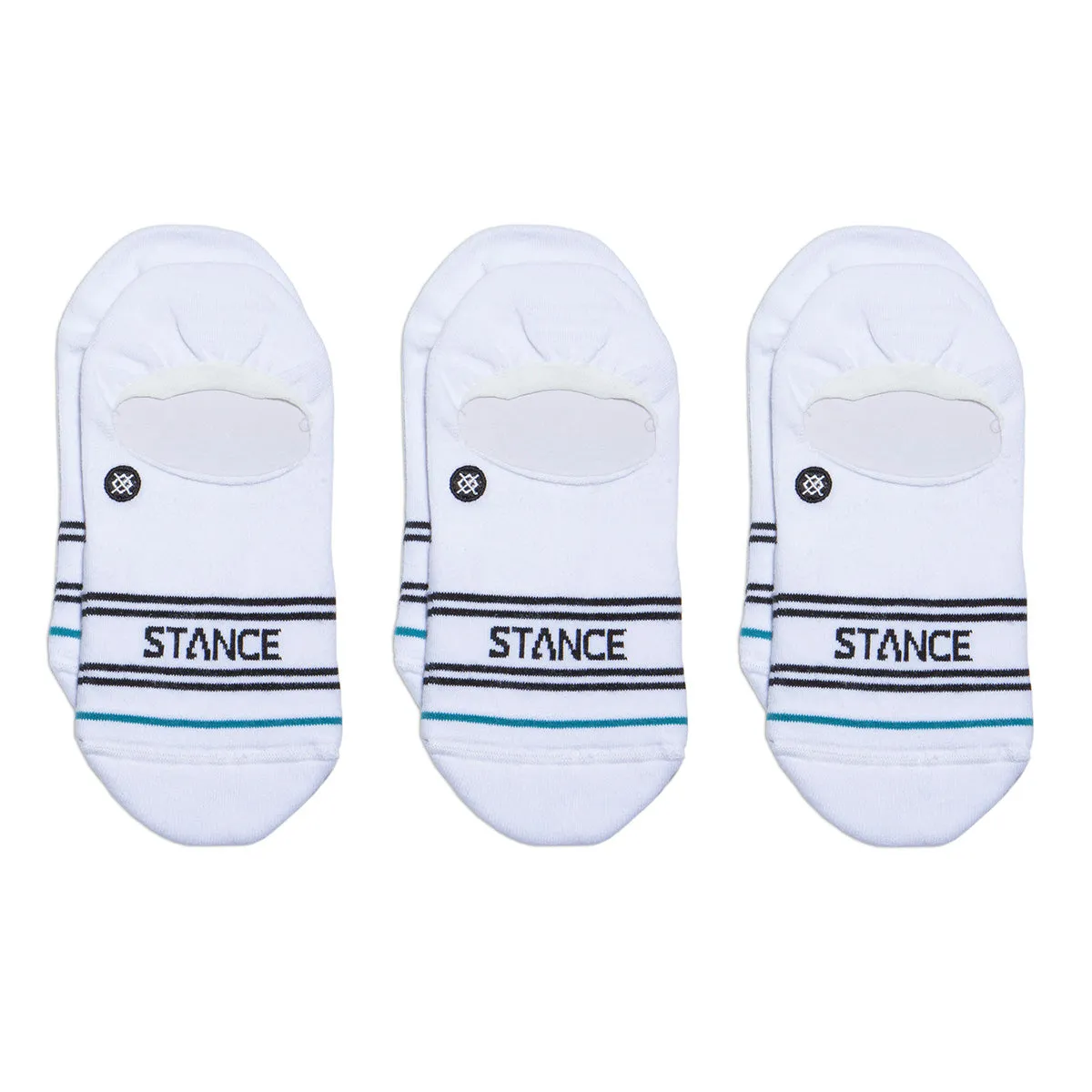 Stance - Basic 3 Pack No Show Socks White