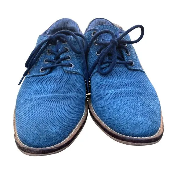 Steve Madden Men’s Shoes Limited Edition Original Style Blue Leather Sz 7