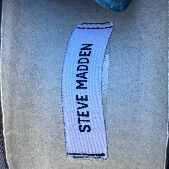 Steve Madden Men’s Shoes Limited Edition Original Style Blue Leather Sz 7