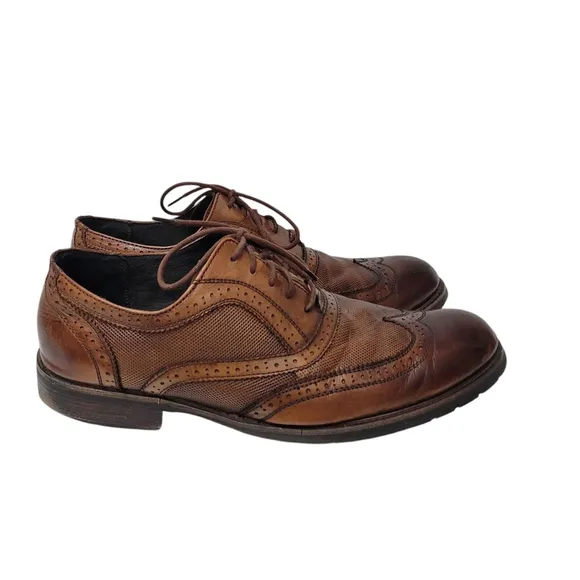 Steve Madden Persey Wingtip Oxford Leather Shoes Men's. Size 11.5. Pre-owned