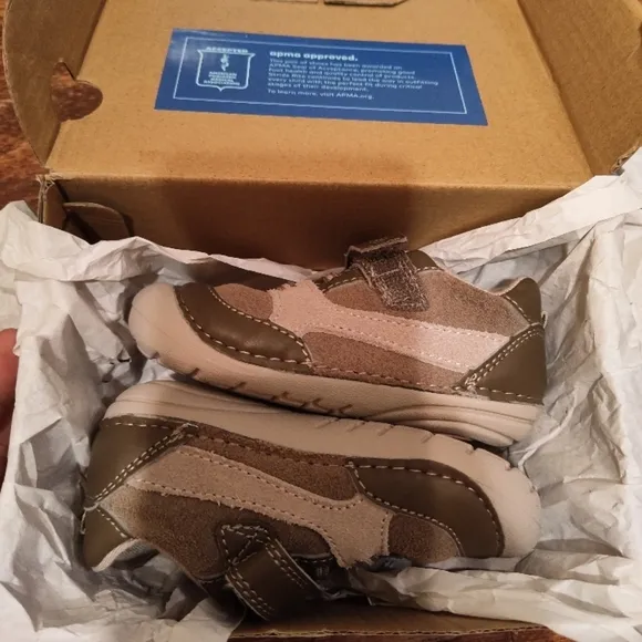 Stride Rite Brown Kids Shoes