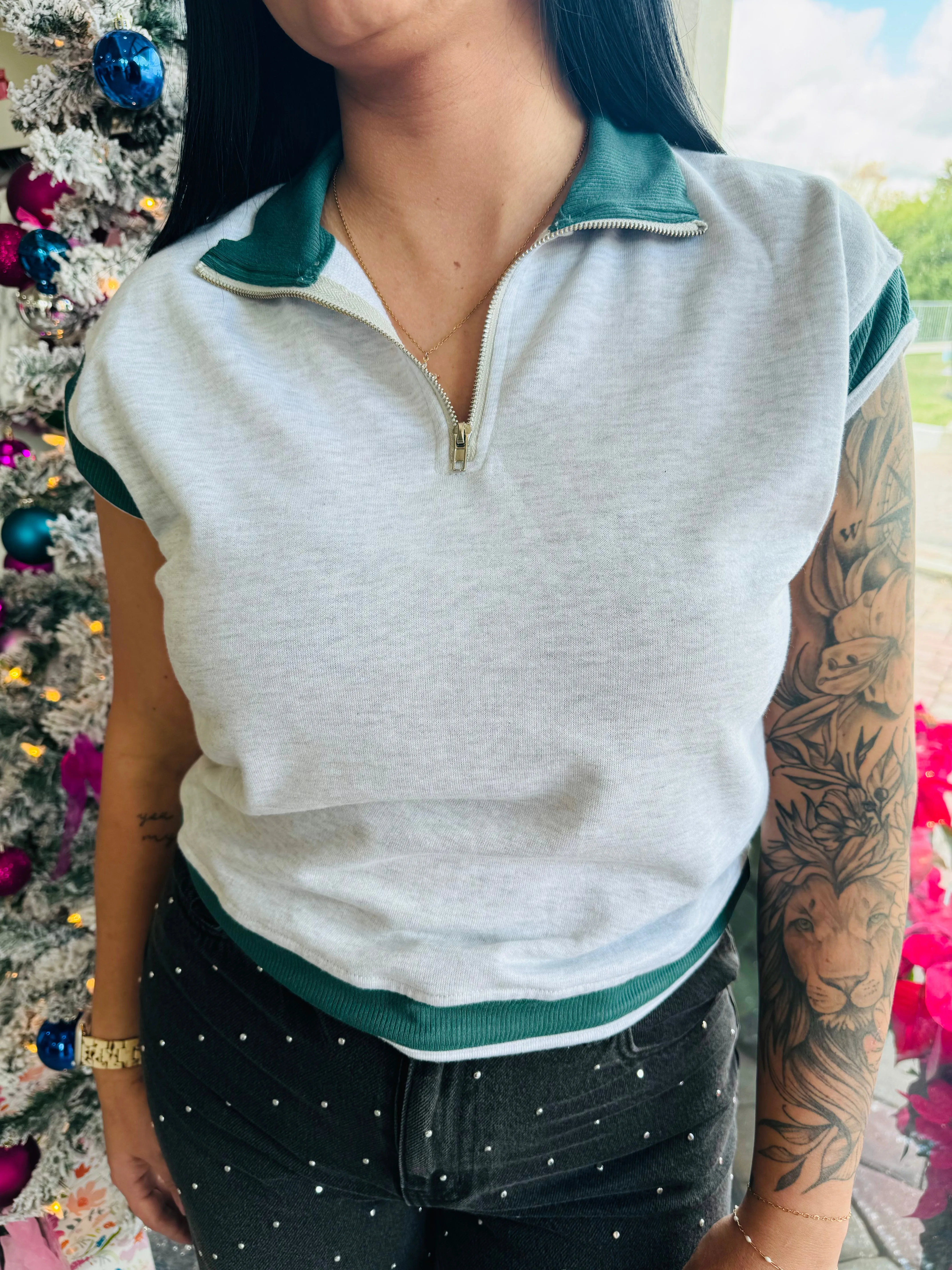 Tennis My Heart Zip Top