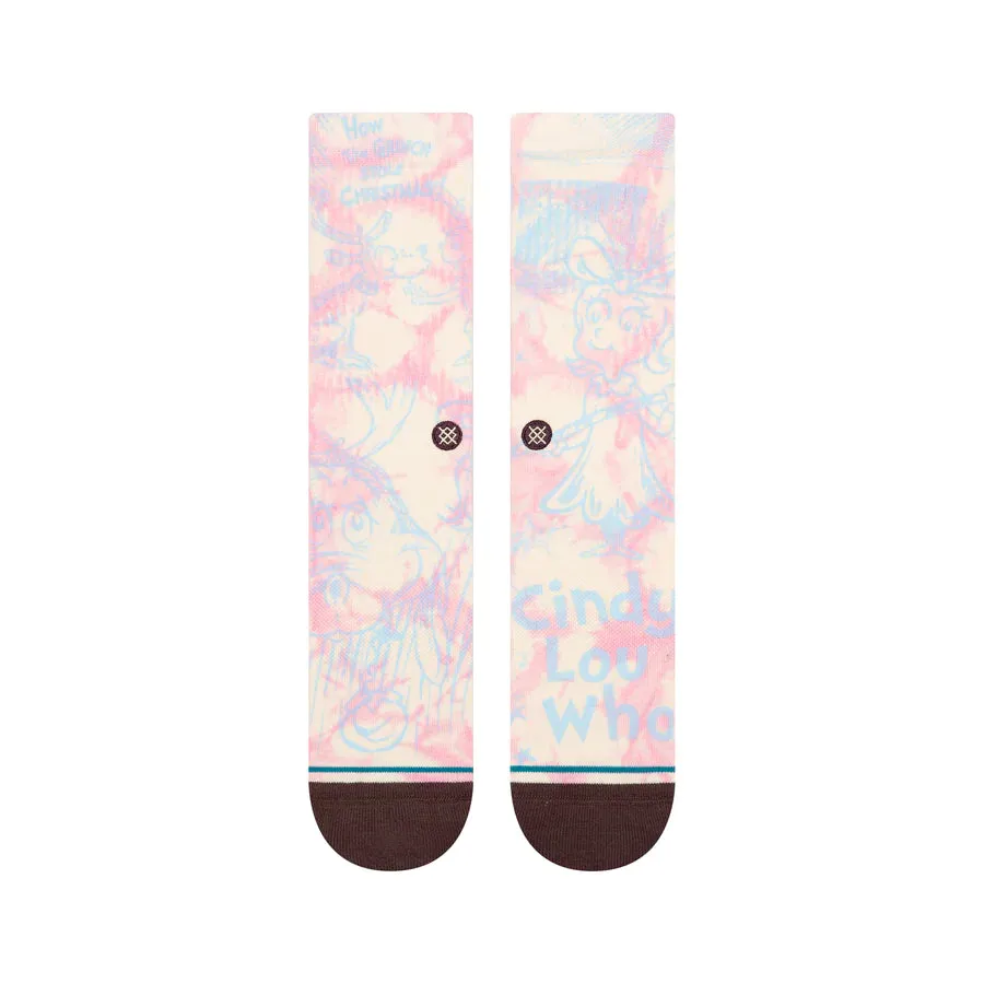 The Grinch x Stance Grinch Cindy Lou Who Crew Socks