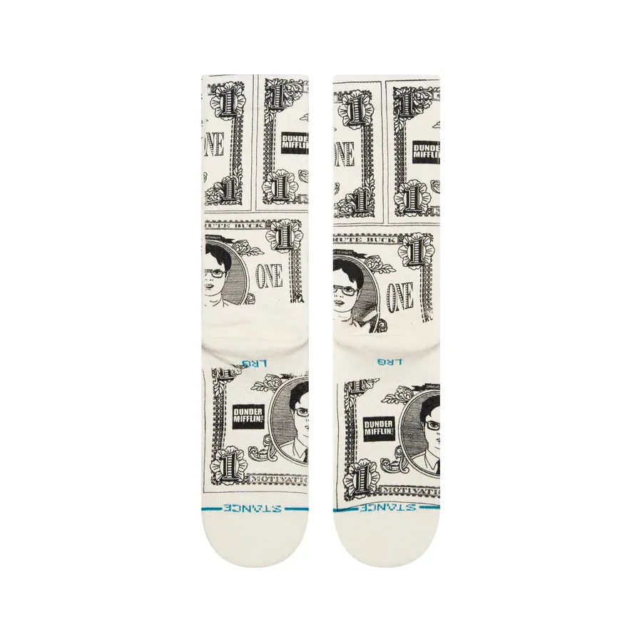 The Office X Schrute Bucks Crew Socks