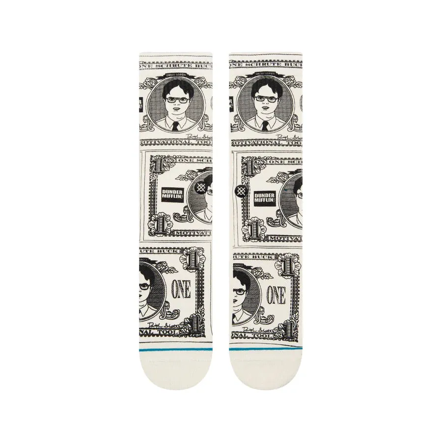 The Office X Schrute Bucks Crew Socks