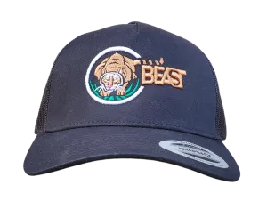 Tiger Beast Black Trucker Mesh Snapback Cap
