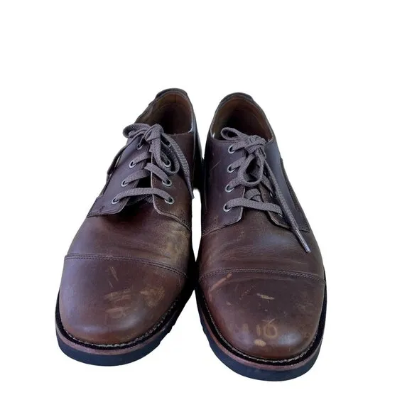 Timberland Mens Kendrick Oxford Derby Brown Cap Toe Leather 9.5 US