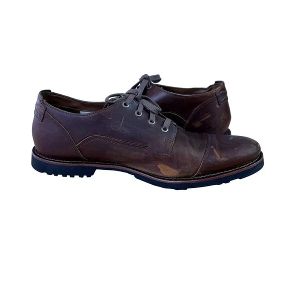 Timberland Mens Kendrick Oxford Derby Brown Cap Toe Leather 9.5 US